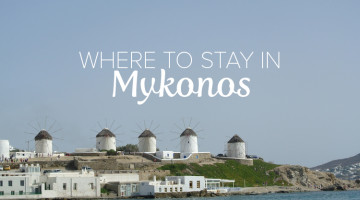 Where To Stay In Mykonos